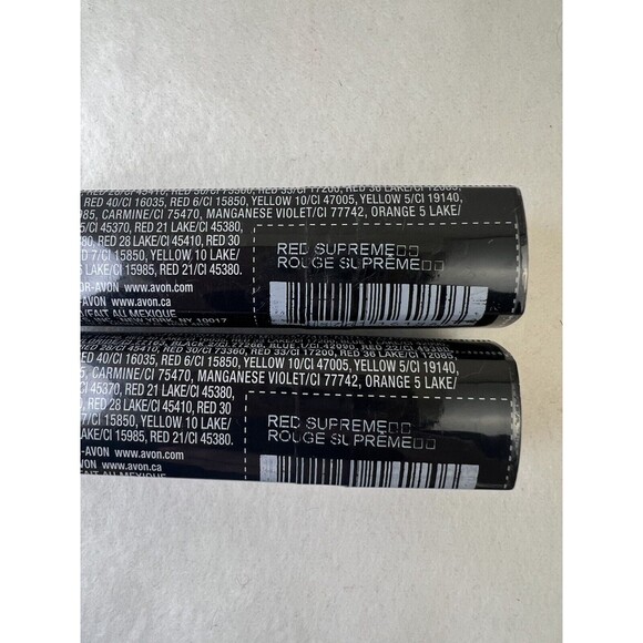 2 New Avon True‎ Color Perfectly Matte Red Supreme Lipstick (NOS) Sealed Retired - Picture 3 of 4